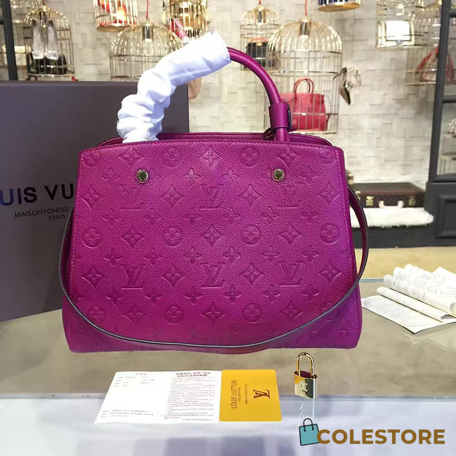 CohotBag louis vuitton montaigne  mm  marine rouge 3329 - 1