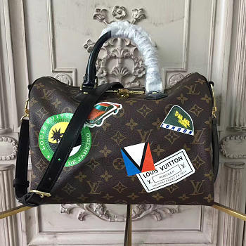 louis vuitton speedy CohotBag  world tour 3683 sticker