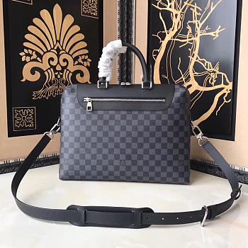 Louis Vuitton Porte Documents  Jour Damier Cobalt Canvas 3834