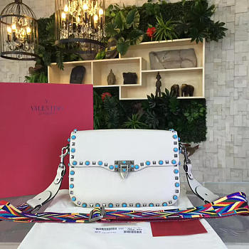 Valentino Guitar Rockstud Rolling Cross Body Bag