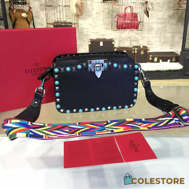 Valentino Guitar Rockstud Rolling Cross Body Bag 4596 - 1