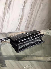 YSL Sunset Chain Wallet In Crocodile Embossed Shiny Leather 4843 - 6