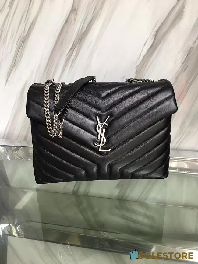 Colestore YSL Medium Loulou Bag Black 4955 32cm x 22cm x 11cm - 1