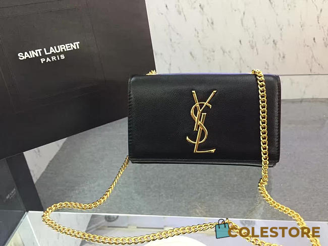 YSL Monogram Kate Grain De Poudre Embossed Leather 4986 - 1