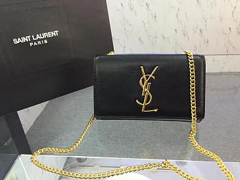 YSL Monogram Kate Grain De Poudre Embossed Leather 4986