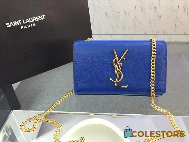 YSL Monogram Kate Grain De Poudre Embossed Leather 4987 - 1