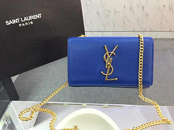 YSL Monogram Kate Grain De Poudre Embossed Leather 4987