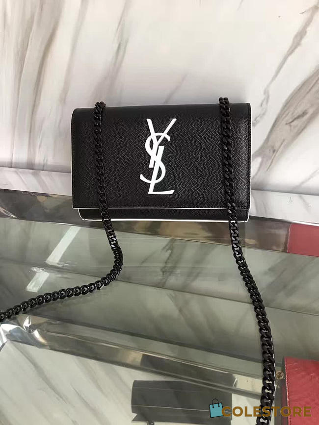 YSL Monogram Kate In Grain De Poudre Embossed Leather 5019 - 1