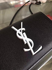 YSL Monogram Kate In Grain De Poudre Embossed Leather 5019 - 5