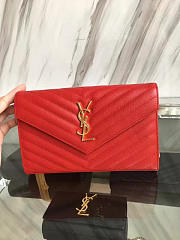 YSL Gold Monogram College Red 5081 - 2