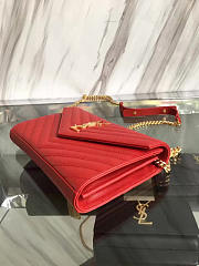 YSL Gold Monogram College Red 5081 - 6