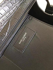 YSL Smal In Embossed Crocodile Shiny Leather Cabas 5108 - 4