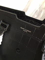 YSL Smal In Embossed Crocodile Shiny Leather Cabas 5108 - 2