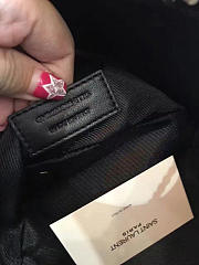 YSL Crocodile Embossed Leathe Bucket Bag Black 5136 - 6