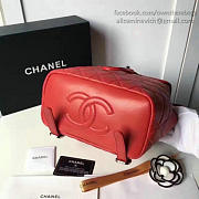Chanel Caviar Quilted Lambskin Backpack Red 170303 VS07838 - 5