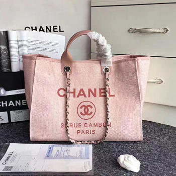 Chanel Large Shopping Bag Pink A68046 VS08719