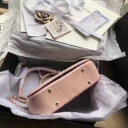 Chanel Caviar Quilted Lambskin Flap Bag With Top Handle Pink A93752 VS00969 - 4