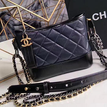 Chanel's Gabrielle Small Hobo Bag Navy Blue A91810 VS04090