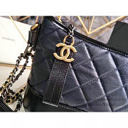 Chanel's Gabrielle Small Hobo Bag Navy Blue A91810 VS04090 - 5