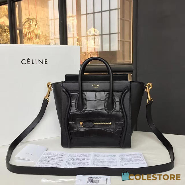 Celine Nano Leather Shoulder Bag Z1023 - 1