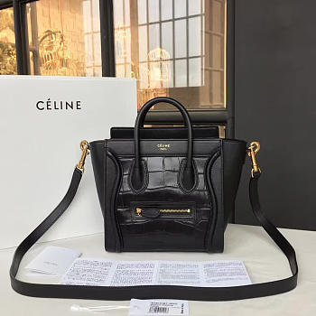 Celine Nano Leather Shoulder Bag Z1023