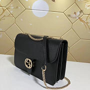 gucci gg flap shoulder bag on chain black CohotBag 510303 - 2
