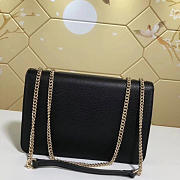 gucci gg flap shoulder bag on chain black CohotBag 510303 - 3