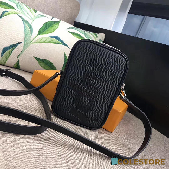 Louis Vuitton Supreme Shoulder Bag Black 3085 - 1