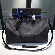 Louis Vuitton Keepall Bandoulière 55 Noir - 1