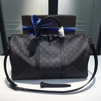 Louis Vuitton Keepall Bandoulière 55 Noir