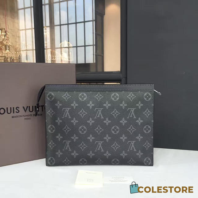  louis vuitton pochette CohotBag  voyage mm monogram eclipse canvas - 1