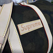 Louis Vuitton & Supreme Duffle Bag Keepall Green 45 3741 - 6
