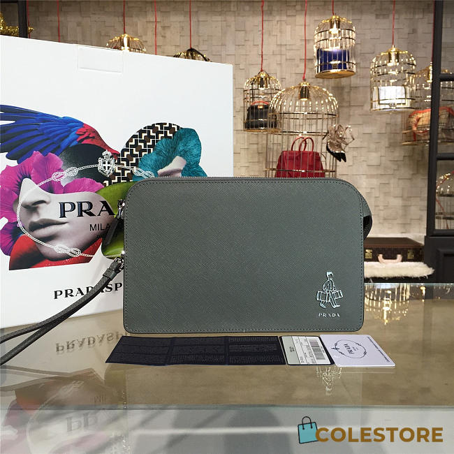Prada Leather Clutch Bag 4228 - 1