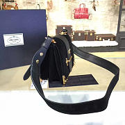 Prada Velvet Cahier Bag Black 4263 - 3