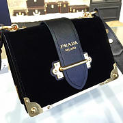Prada Velvet Cahier Bag Black 4263 - 5