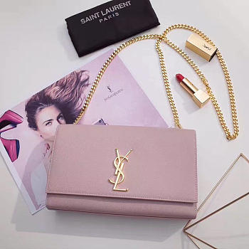 YSL Monogram Kate Star Grain De Poudre Embossed Leather