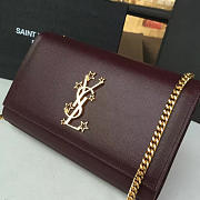 YSL Monogram Kate Star Grain De Poudre Embossed Leather 4757 - 3