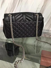 YSL Envelope Medium Bag Black - 5