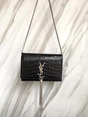YSL Monogram Kate Bag With Leather Tassel 4985 - 4