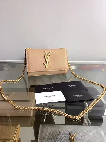 YSL Monogram Kate In Grain De Poudre Embossed Leather 5026
