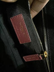 YSL Gold Monogram College Wine Red 5082 - 4