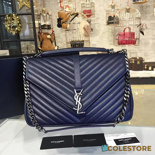 YSL Monogram College Blue 5105 - 1