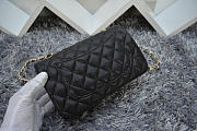 Colestore Chanel Caviar Leather Flap Bag With Gold/Silver Hardware Black 20cm  - 2