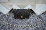 Colestore Chanel Caviar Leather Flap Bag With Gold/Silver Hardware Black 20cm  - 3