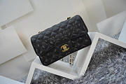 Colestore Chanel Caviar Leather Flap Bag With Gold/Silver Hardware Black 20cm  - 5