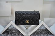 Colestore Chanel Caviar Leather Flap Bag With Gold/Silver Hardware Black 20cm  - 6