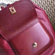 Chanel Calfskin And Caviar Backpack Burgundy A98235 VS02174 - 5