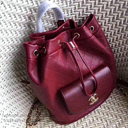 Chanel Calfskin And Caviar Backpack Burgundy A98235 VS02174 - 2
