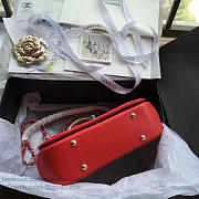 Chanel Caviar Quilted Lambskin Flap Bag With Top Handle Red A93752 VS09681 - 5