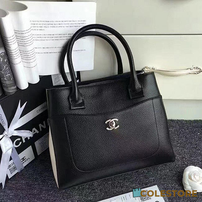 Chanel Calfskin Large Shopping Bag Black A69929 VS08388 - 1